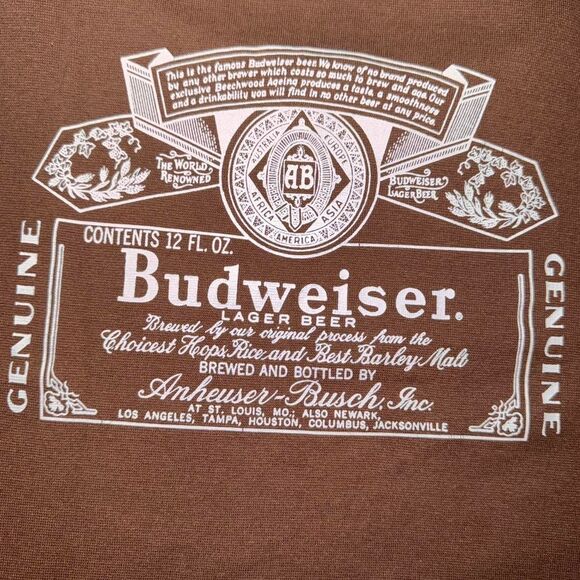 Budweiser Cropped Brown T-Shirt - Picture 6 of 6